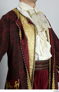  Photos Man in Historical Dress 40 18th century historical clothing red gold and jacket upper body 0013.jpg